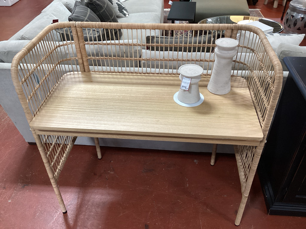Fryksas Rattan Desk  43 1/4x21 1/8"