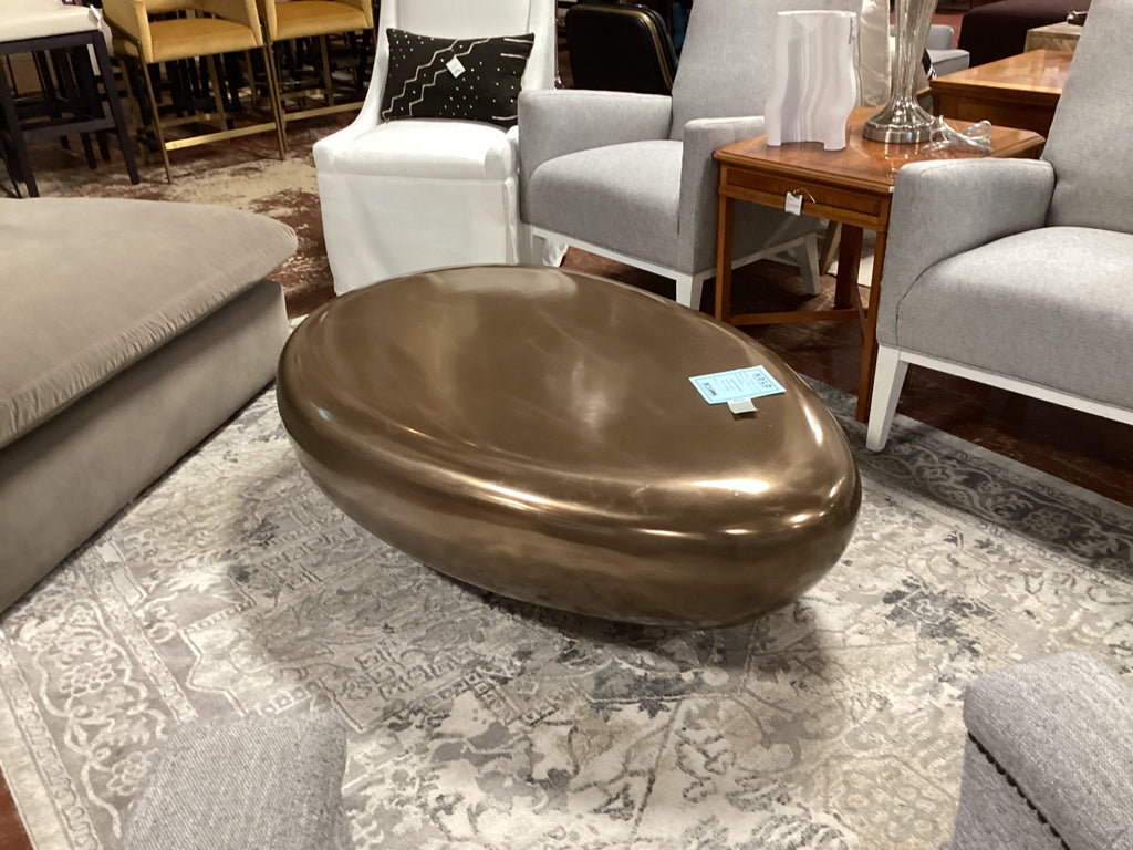 Bronze Modern Coffee Table 50" X 32" X 16"