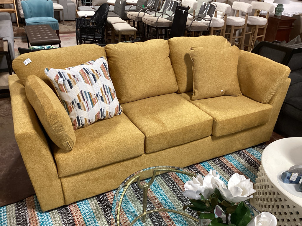 Ashley Modern Fabric Sunflower Sofa 94"W X 41"D X 39" H