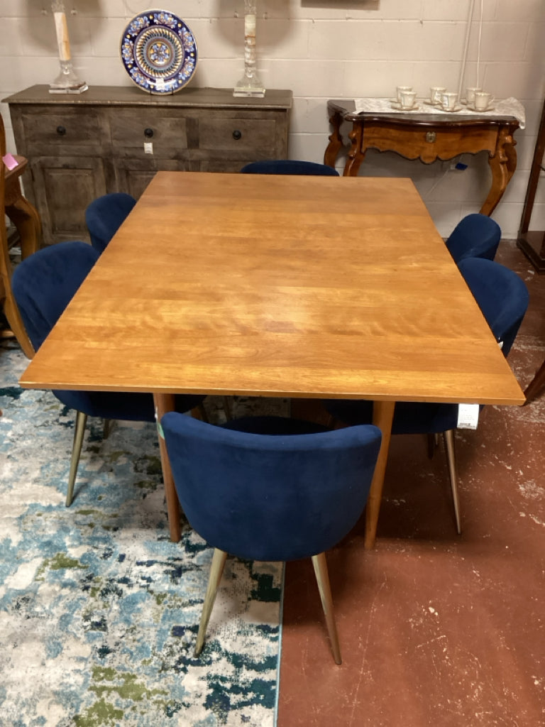 Conant Ball Mid Century Drop leaf Table 42x17x30 As Found