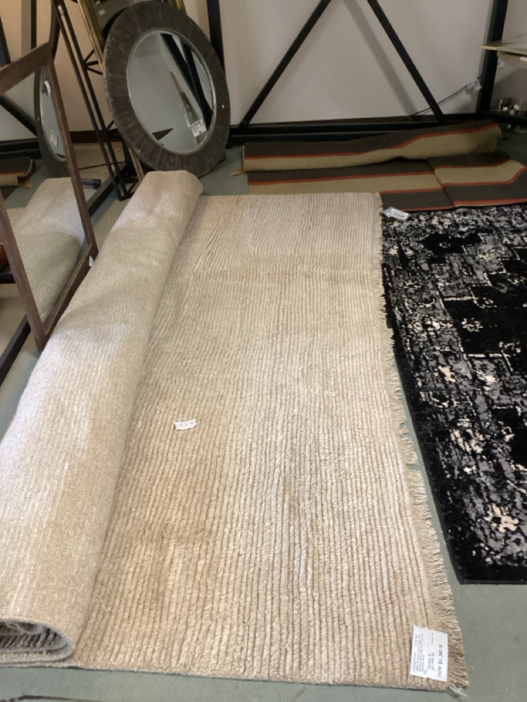 New Citizenry Lata Taupe Hand Knotted  Rug 10x14 Rug New Zealand Wool  639NFUVU