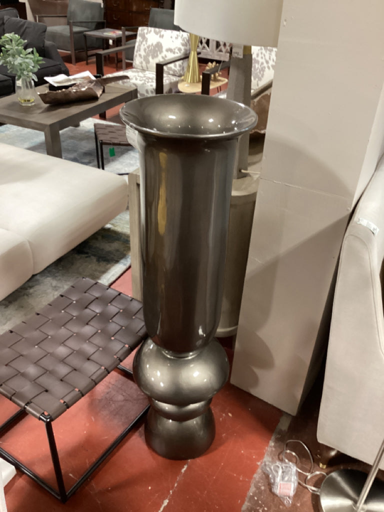 Large Bronze color Resin Floor Vase, 47"x13"