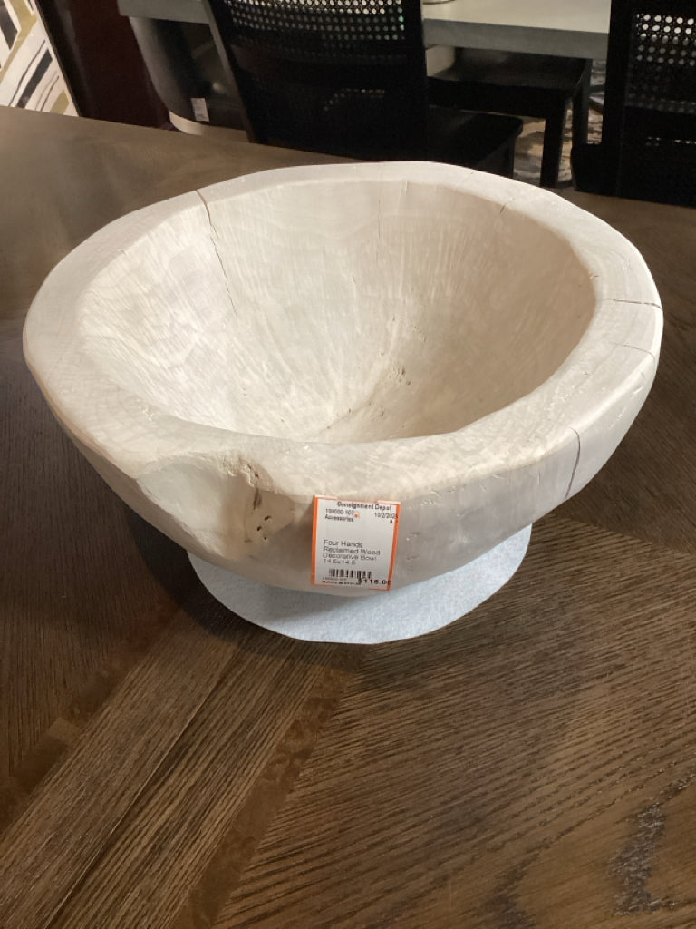 Four Hands Reclaimed Wood Decorative Bowl 14.5x14.5