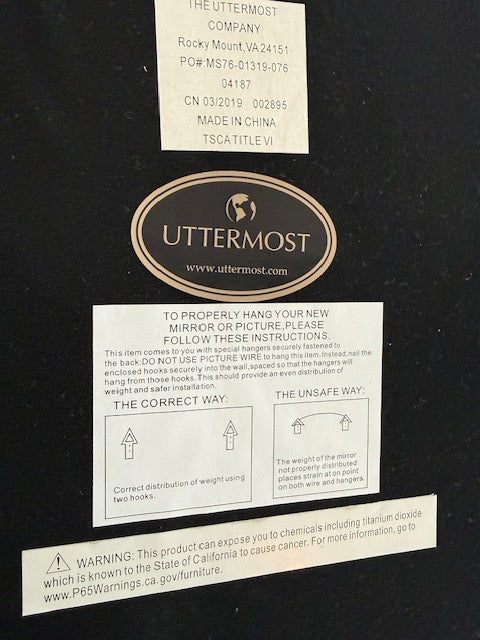 Uttermost Geode Agate  , Gold Frame 20x20   Art