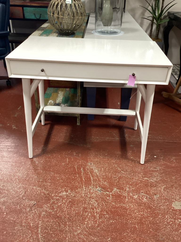 West Elm WHITE Desk/ vanity 36 x 20 x 30.5