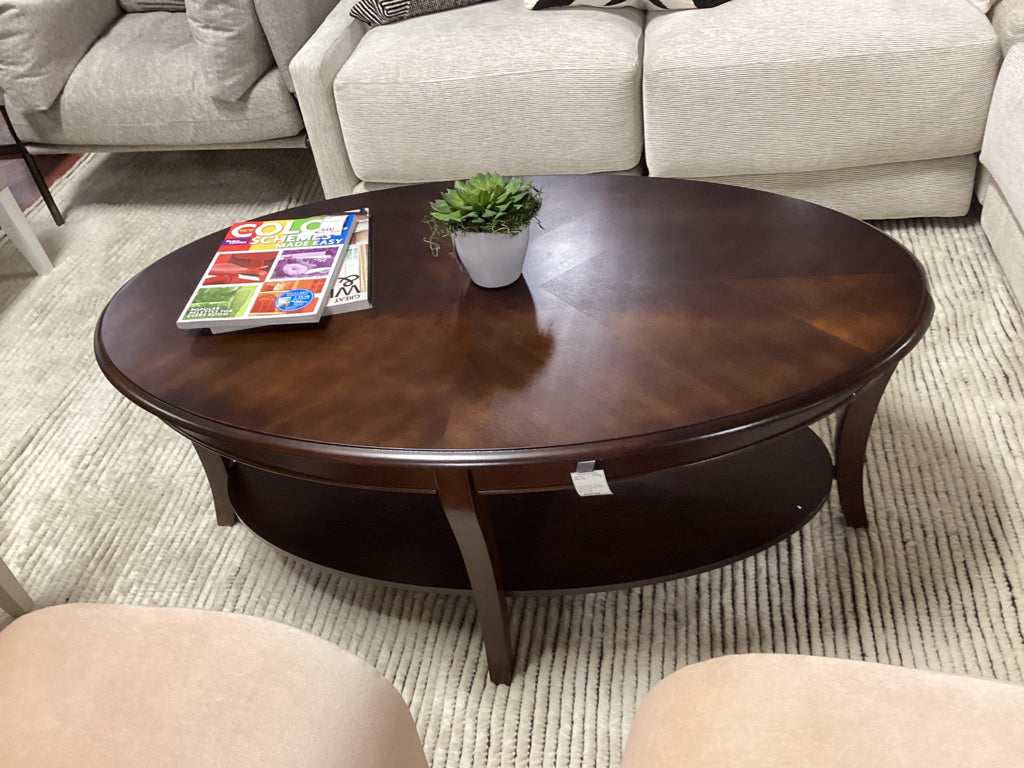 Troy Medium Brown Cherry Cocktail Table (As Found)