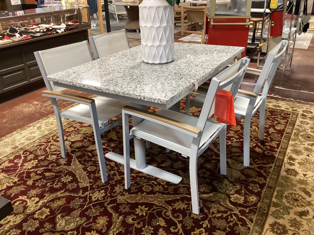 Oxford Garden Travira Aluminum  Bistro  Table  "As Found" TV48DPTAH-PC.F