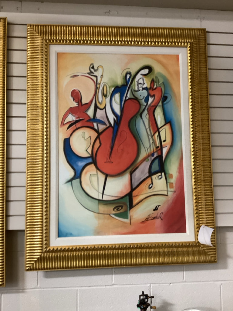 Framed Art, "Pump Up the Volume" by Alfred Gockel, 40x27.5