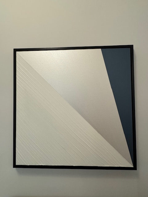 Modern Shapes VIII, black frame, 33x33