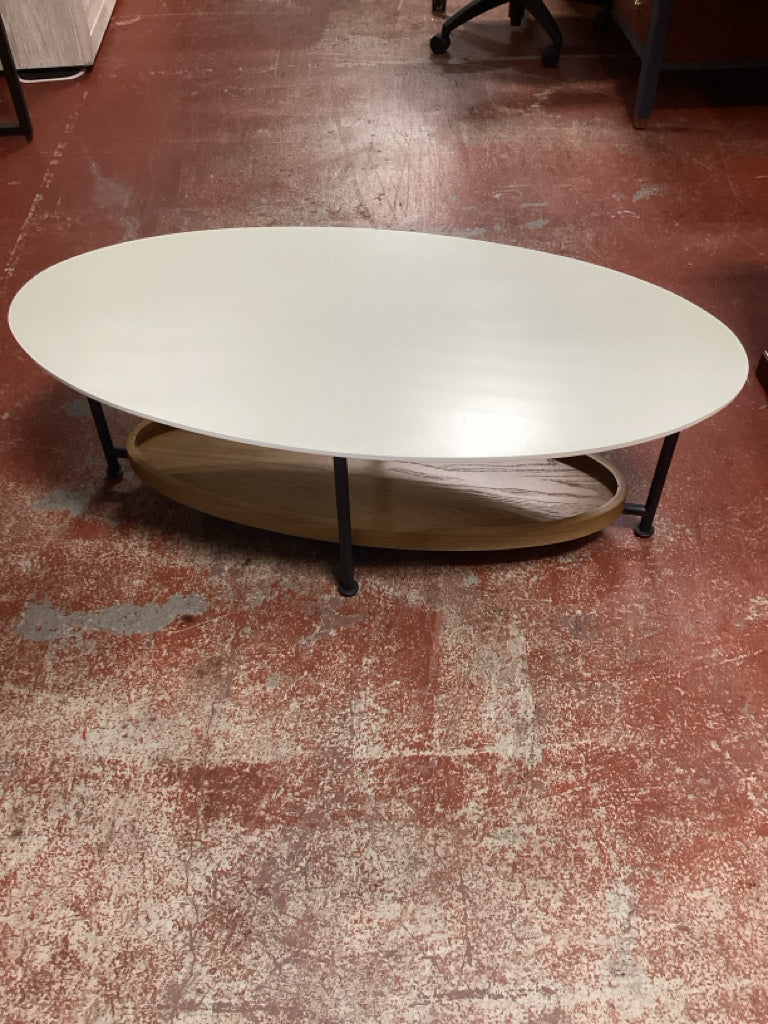 Olivia Coffee Table with Shelf 48x24x17