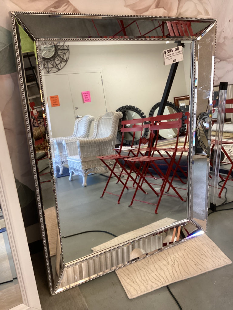 Z Gallerie Mirror /  studded mirror frame 42 x 52