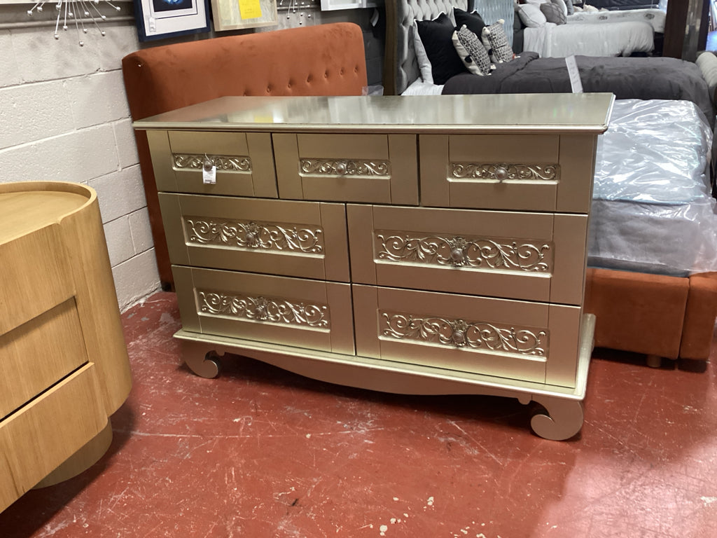 Bibis Marthas Vineyard Chelsey  Gold Dresser  55x37x21d  "As Found"