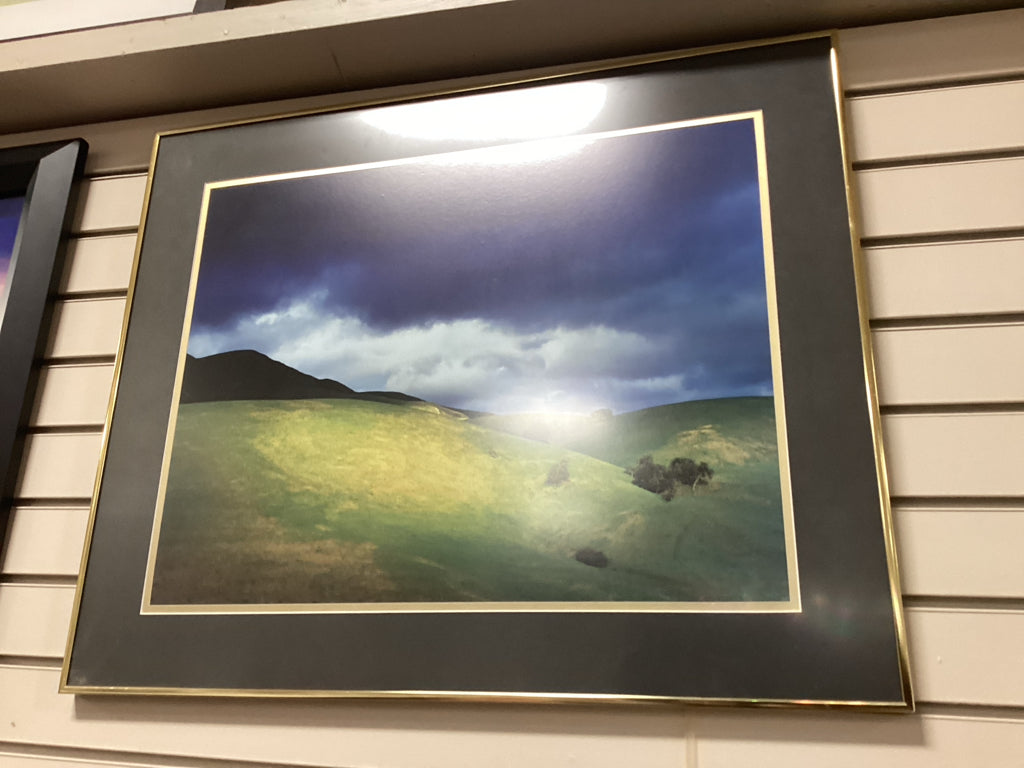 Framed & Matted Landscape of "Grass Valley" 28" X 23|