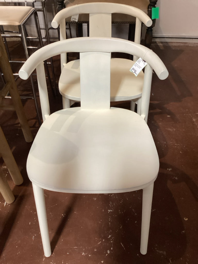 West Elm WINGATE Ivory Dining Chair (PAIR)