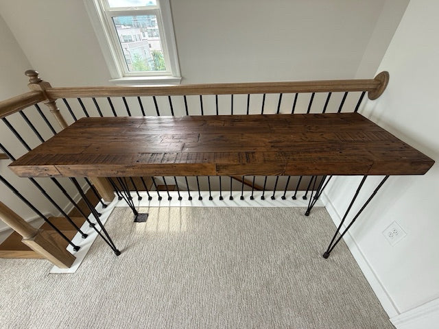 Moe's Furn Boneta Natural Wood Console Table Blk Legs 67x20x36