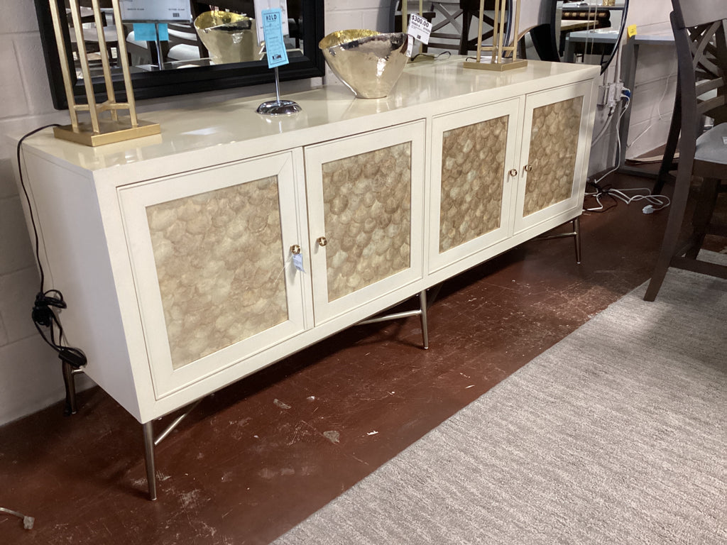 Nordic Modern Luxury Shell Sideboard / 78 x 20 x 32 high