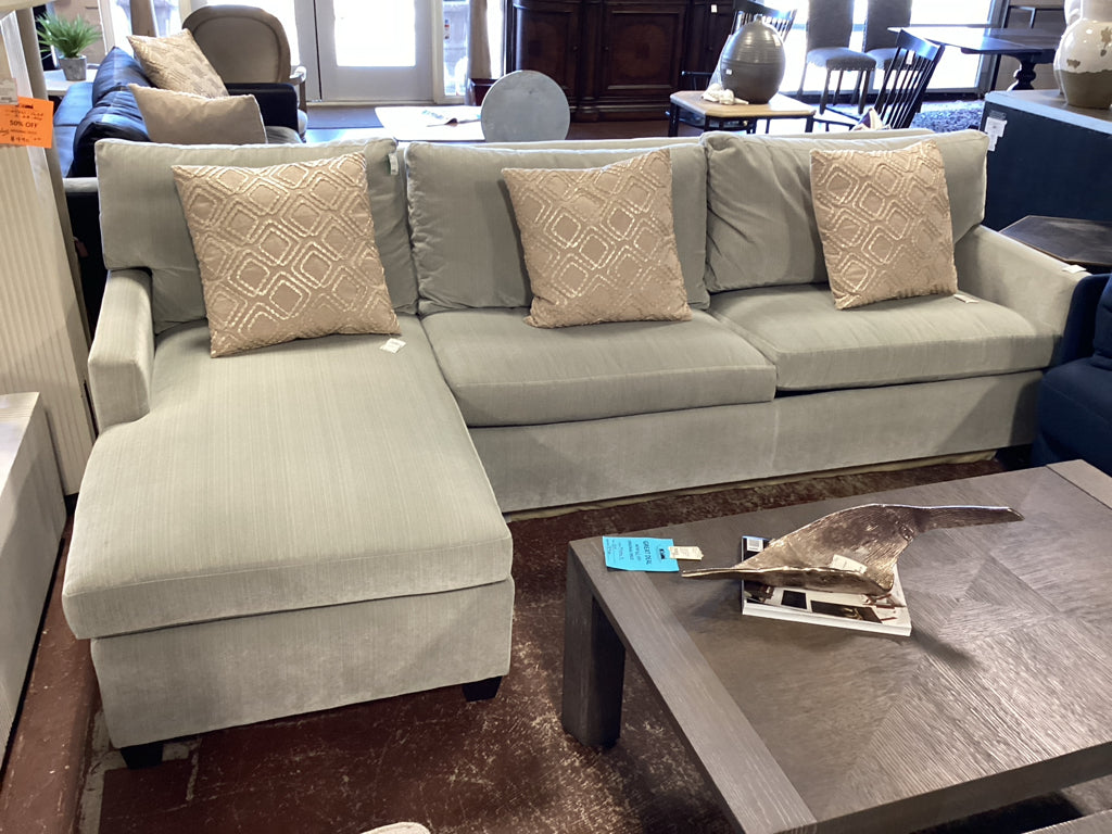 Sleeper sectional / light grey 106 x 59