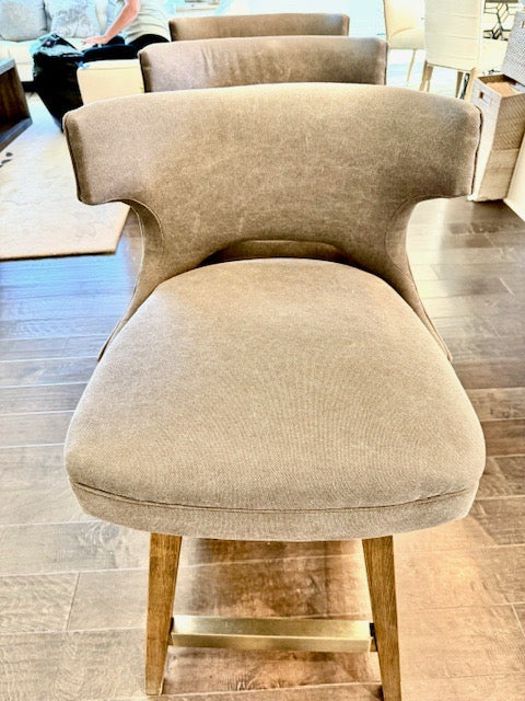 Four Hands Task Swivel Counter Stool 26" Grey