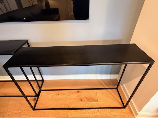 Uttermost Carnegie Industrial Console, BLK, 46x12x30