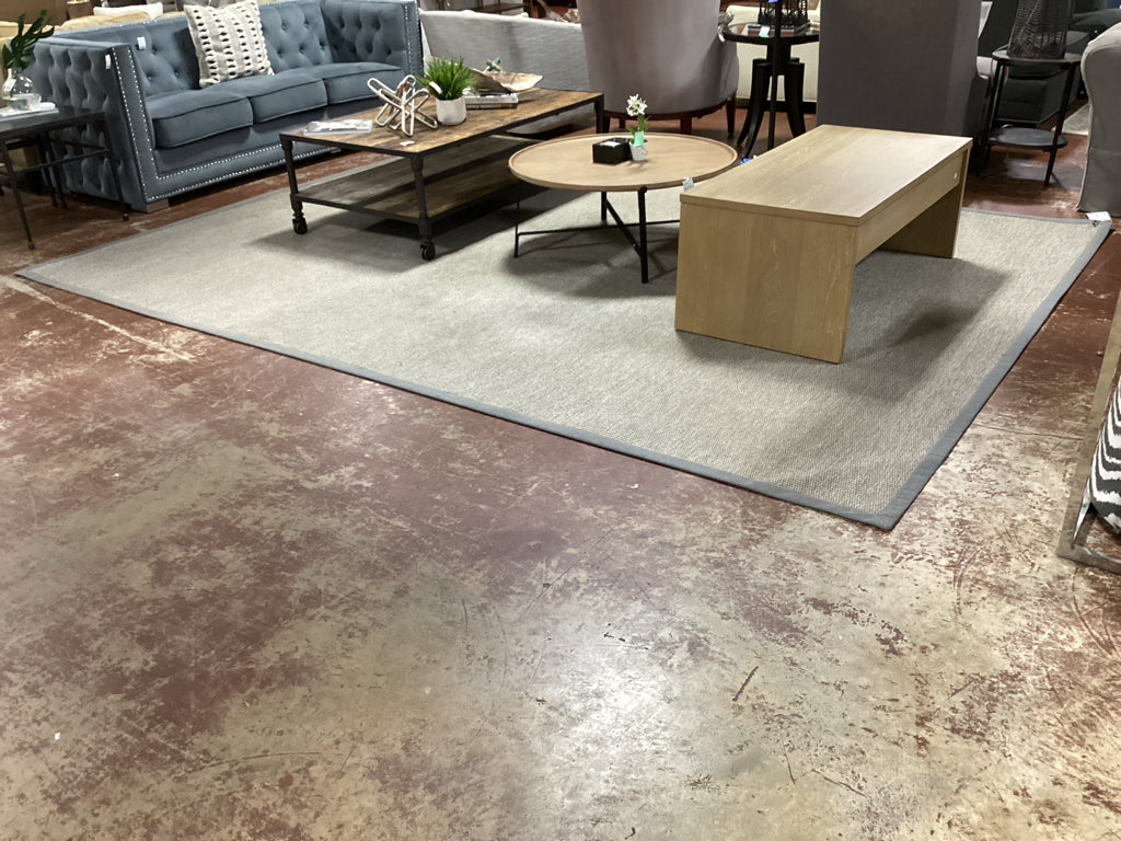 Natural Fibre Herringbone Flat Weave  Rug 9' X 12'