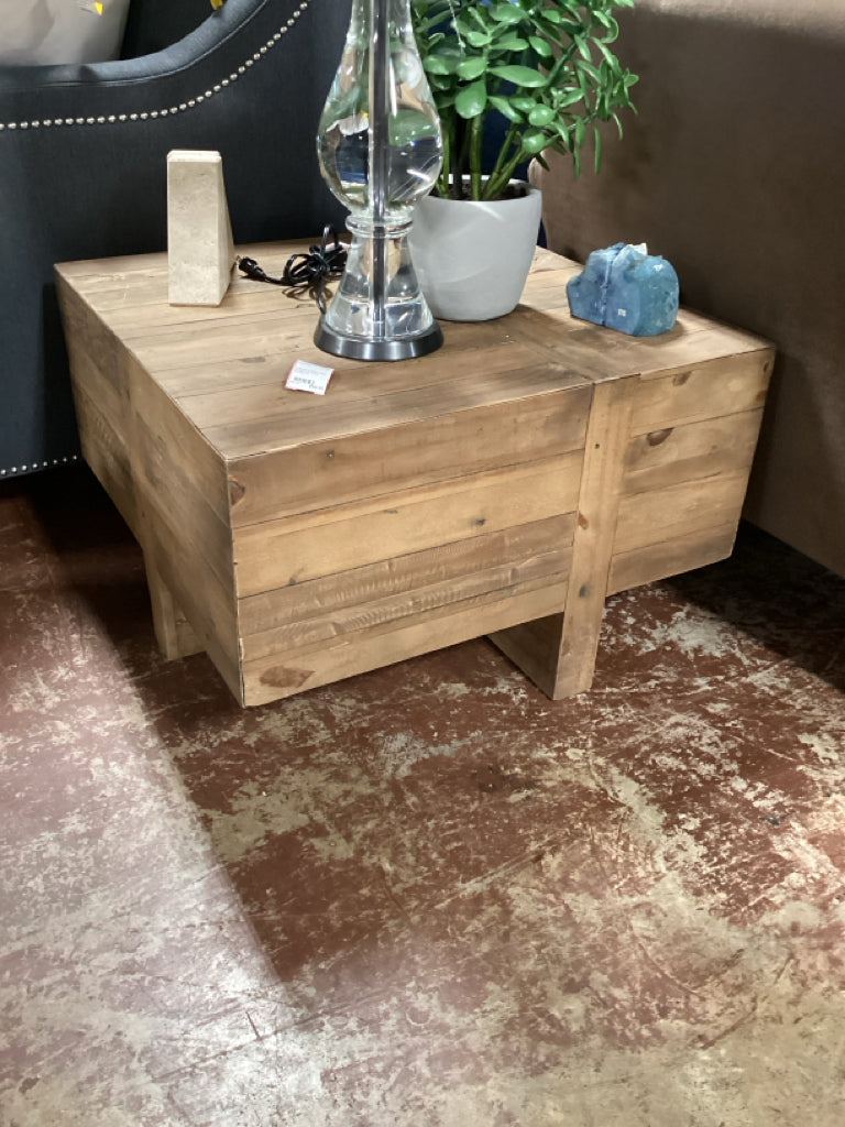 Angora Coffee Table reclaimed wood 26x26x17