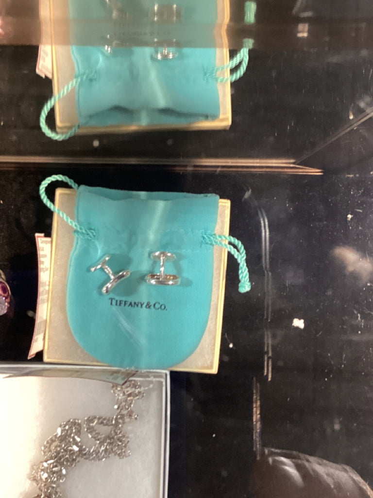Tiffany & Co. Elsa Peretti Design Cufflinks Silver 925