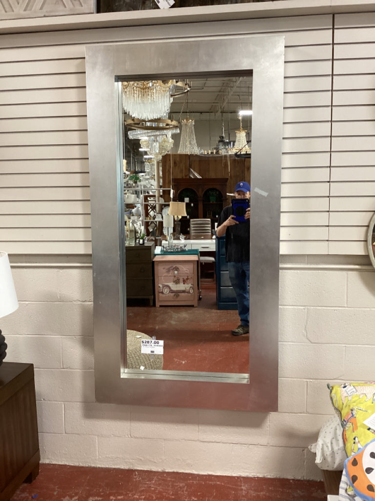 40 x 76 Silver Floor Mirror