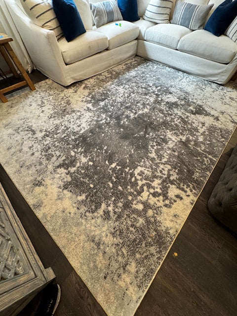 Surya Aberdine Rug; 9x12; silver/grey; 100%PP Pile