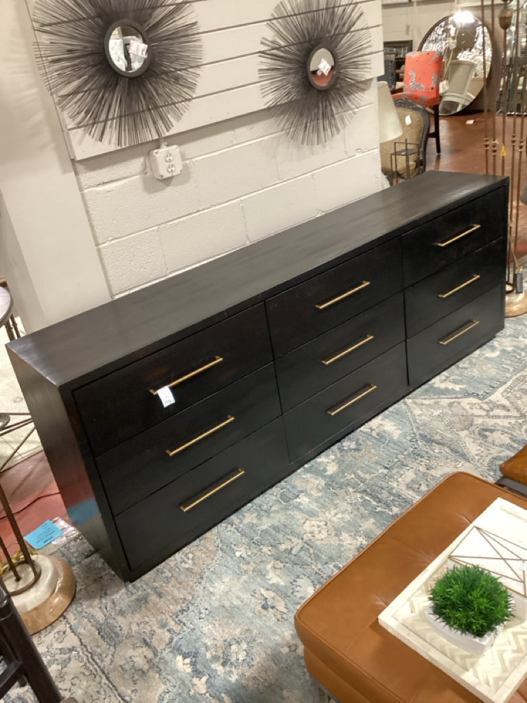 Four Hands 9 Drawer Suki  Dresser Burnished Brown 80x17x33