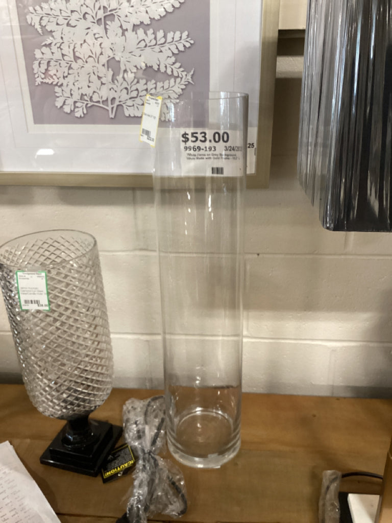 Glass vase 24" high