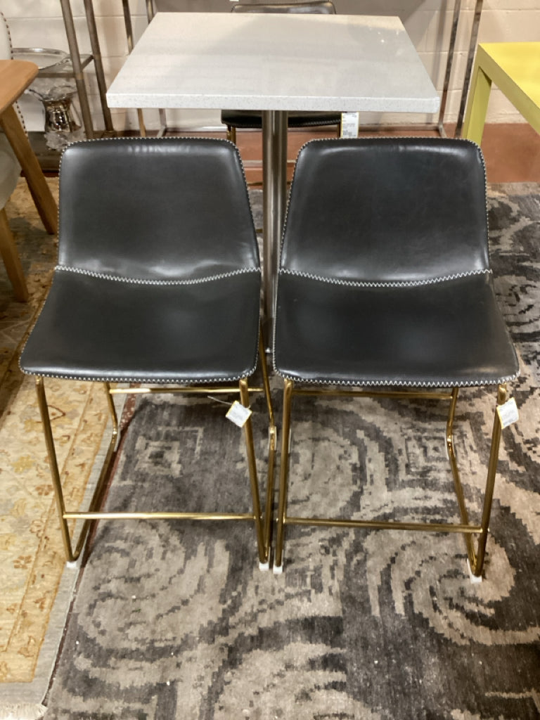 Nia Vegan Leather Bar & Counter Stool (Set of 2) 24"