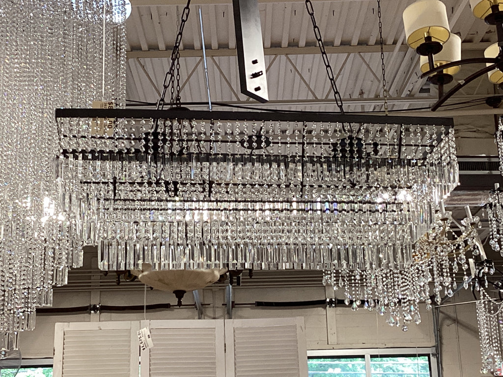 Rectangle Crystal Modern Chandelier 32" x 32" (18) Lights