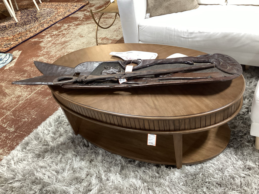 Havertys Transitional Mahogany Oblong Coffee Table  48x28x18