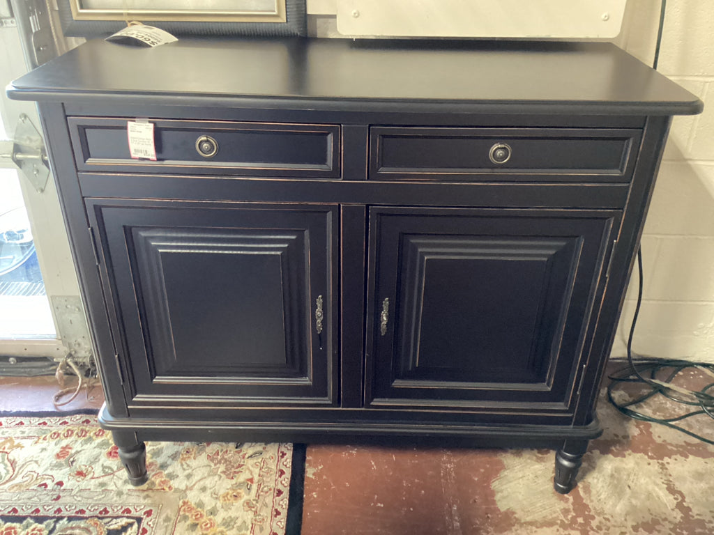 Ballard Design Black 2 Door Console 42" X 17" X 35"