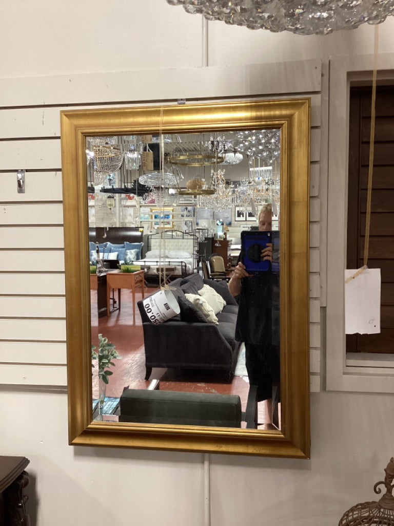 Mirror- Gold Frame,Antiqued Finish 30x43
