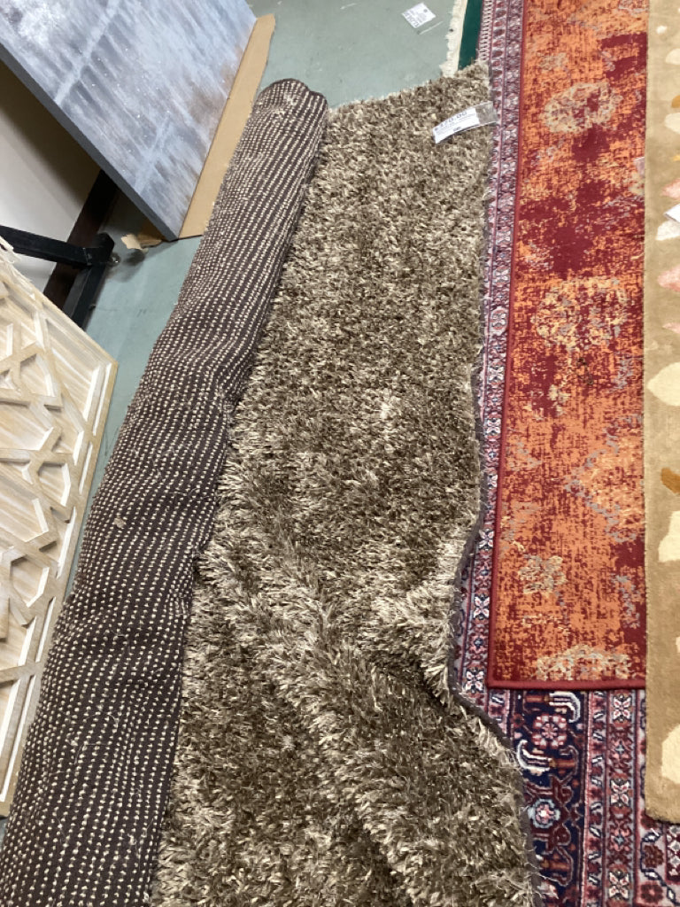 Surya 8x10 Rug Golden Beige/Brown Shag