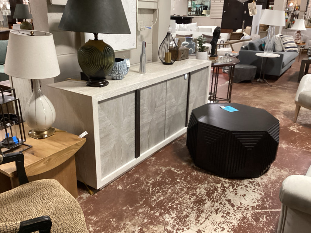 Universal Furn Modern Brinkley Credenza 4 Door 81x20x32  AS FOUND