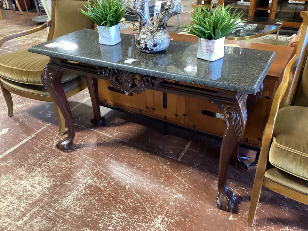 Marble topped Console Table 51x19 1/2 x 31