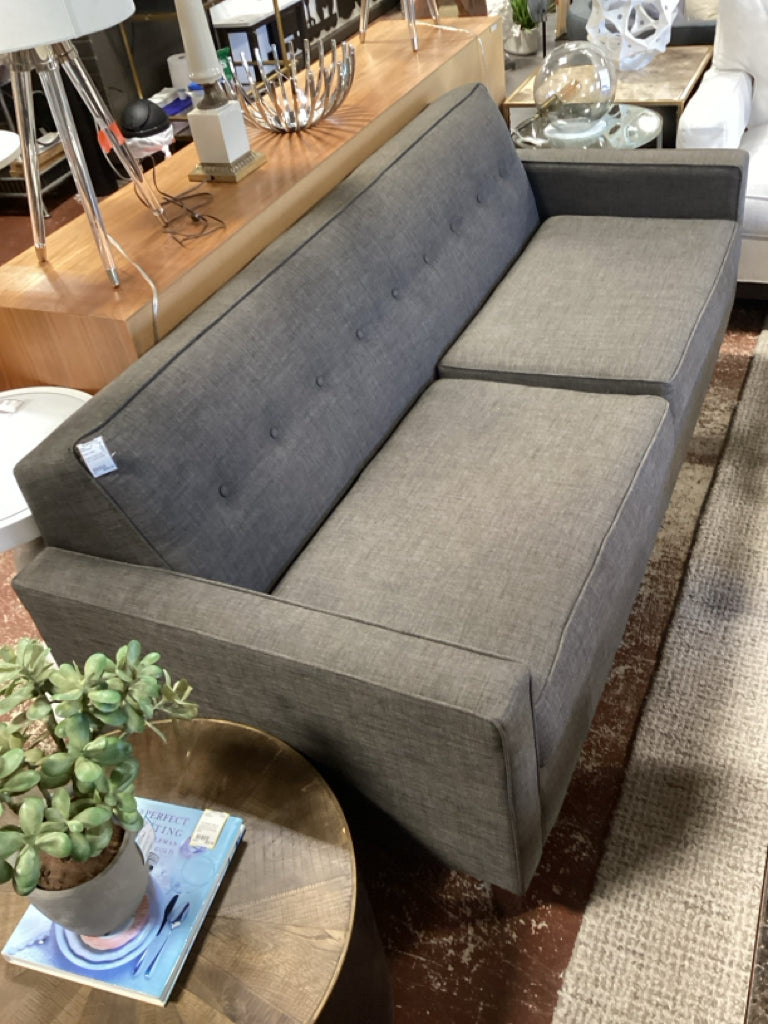 Modern Fabric 80" Two  Cushion Sofa