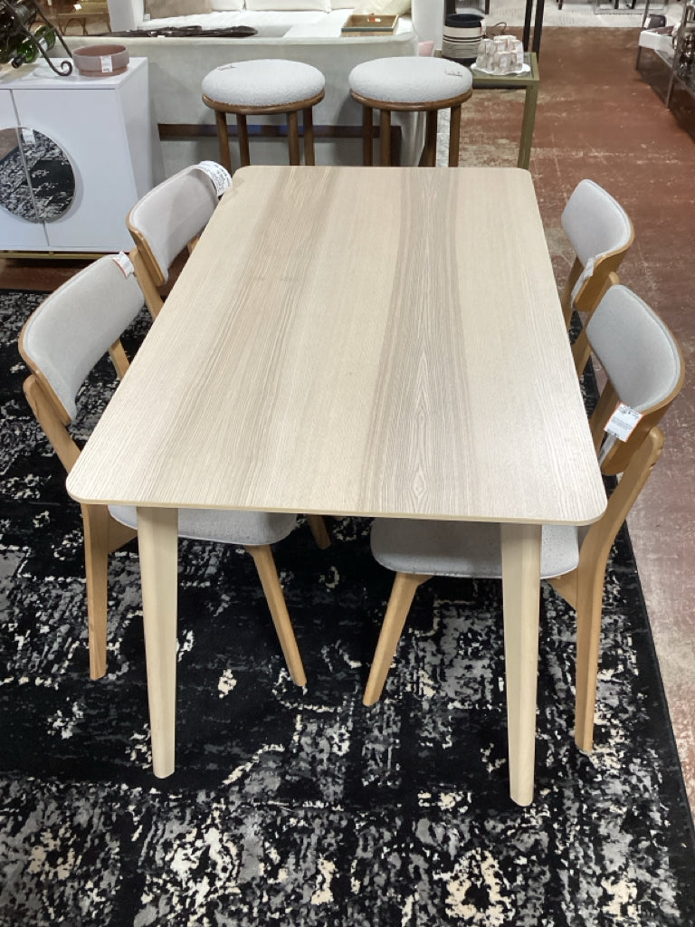 Lisabo Rectangular Dining Table in Ash Veneer 55 1/8"W x 30 3/4 "W x 29"H