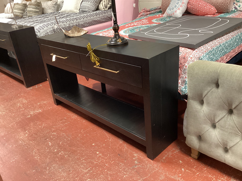 Four Hands Suki Console / burnished black 60 x 14 x 32