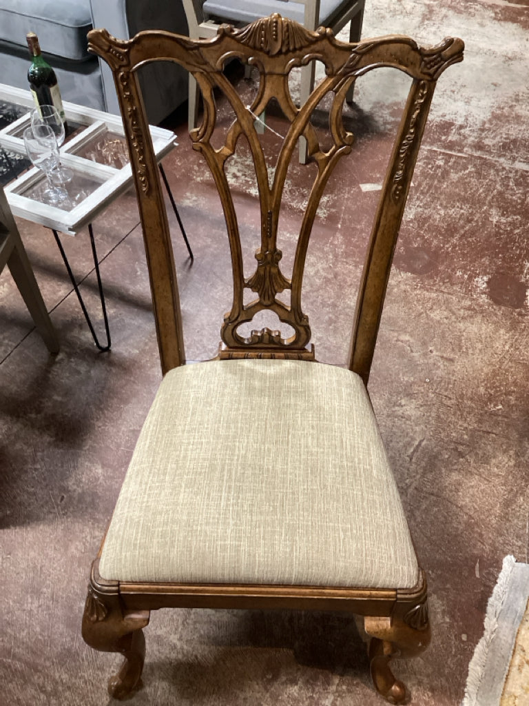 Dining Chairs/ Chippendale style/ 2 arm 2 side SET of 4