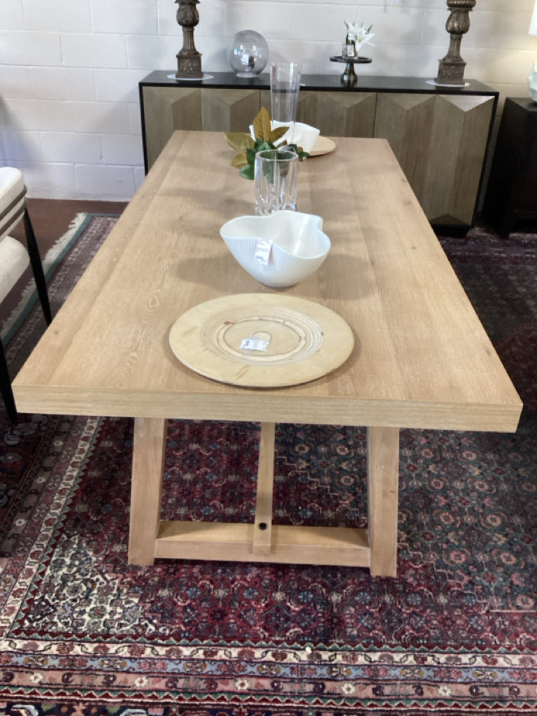 Oldbury Solid Wood Dining Table 84"39"x&" 76NS48QP