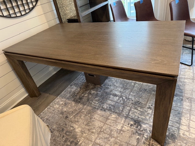 Wood dining table; 71x39x30  As Found