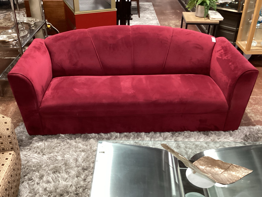 VELOUR Magenta Sofa 81x22x32