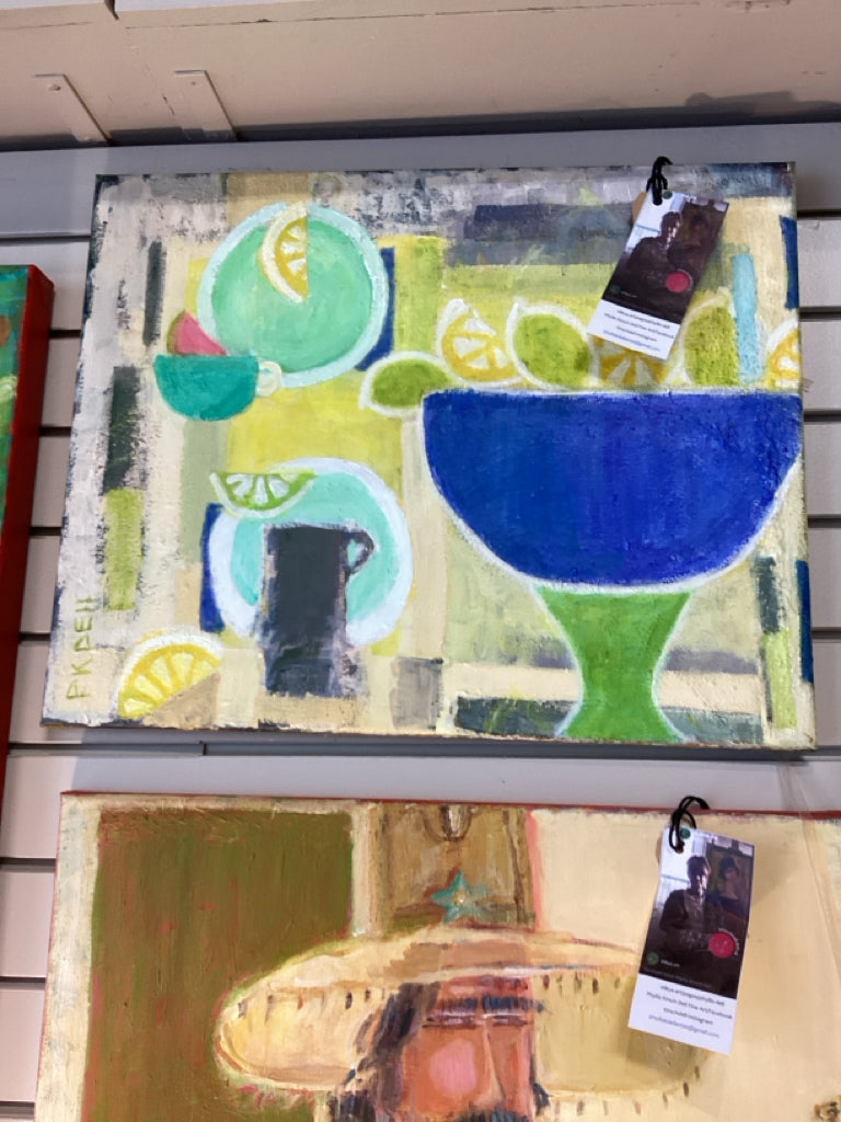 Original Painting "Lemons & Limes" Phyllis Dell 16" X 20"