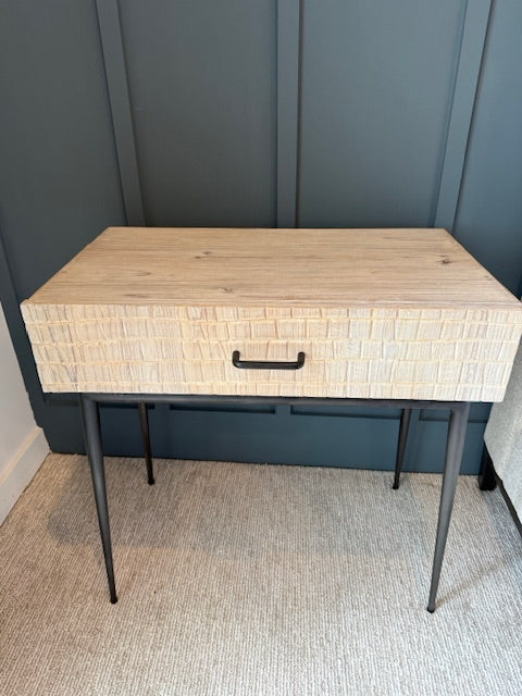 Mandalay Torres Side Table, 1 Drawer, 28x16x28