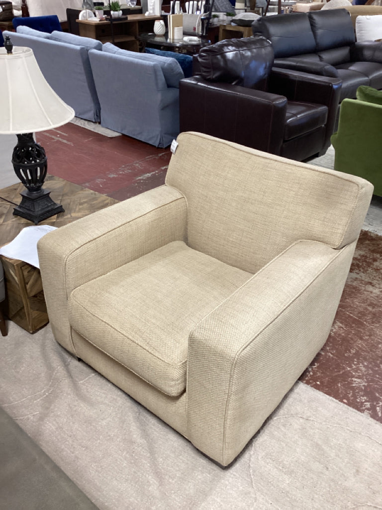 Crate and Barrel Beige Arm Chair