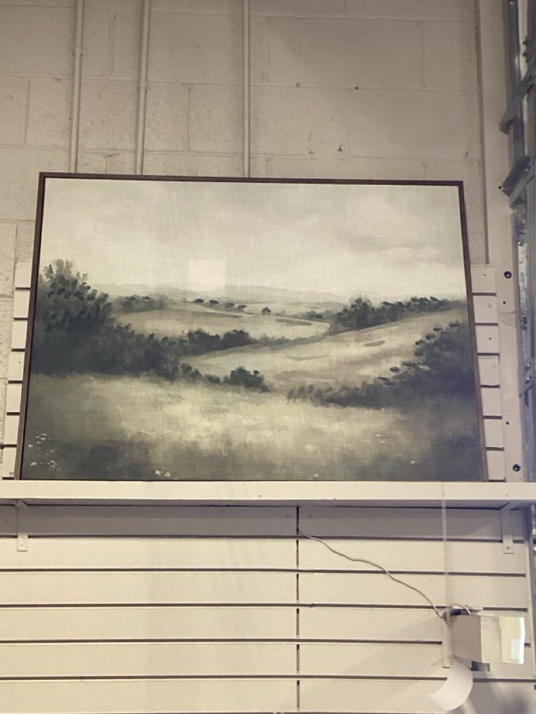 Art Green Hilly Landscape 42x32