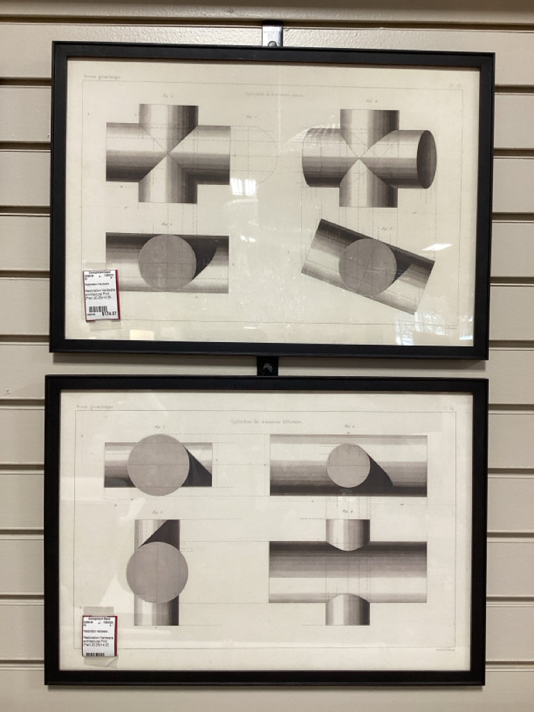 Restoration Hardware Architectural Print (Pair) 20.25x14.25